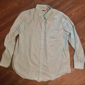 Izod oxford button up bright blue shirt size 2xlt